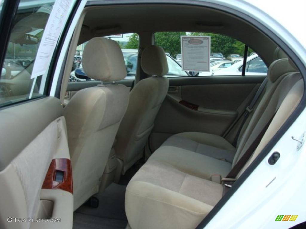 2008 Corolla LE - Super White / Beige photo #13