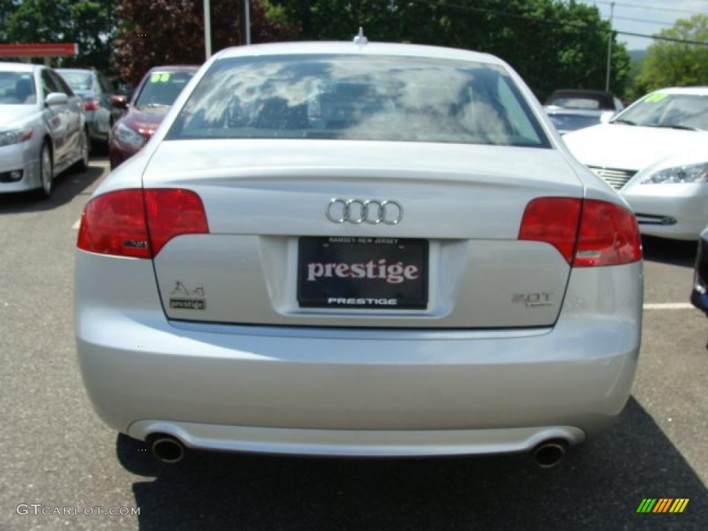 2008 A4 2.0T quattro Sedan - Light Silver Metallic / Black photo #5