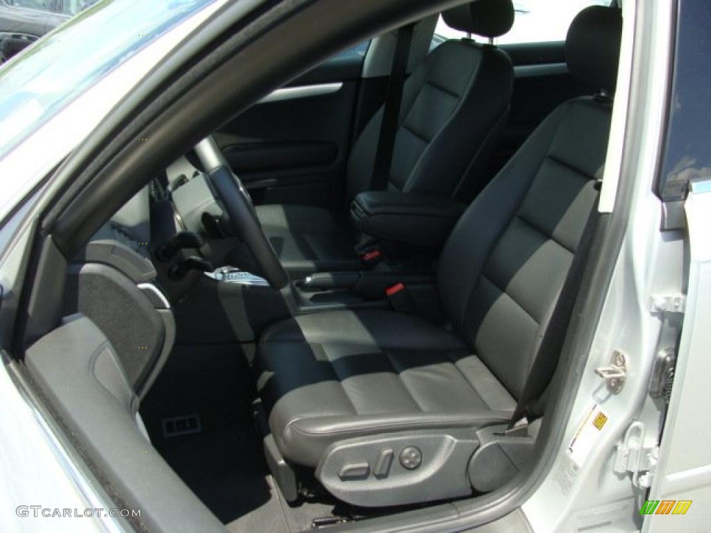 2008 A4 2.0T quattro Sedan - Light Silver Metallic / Black photo #8