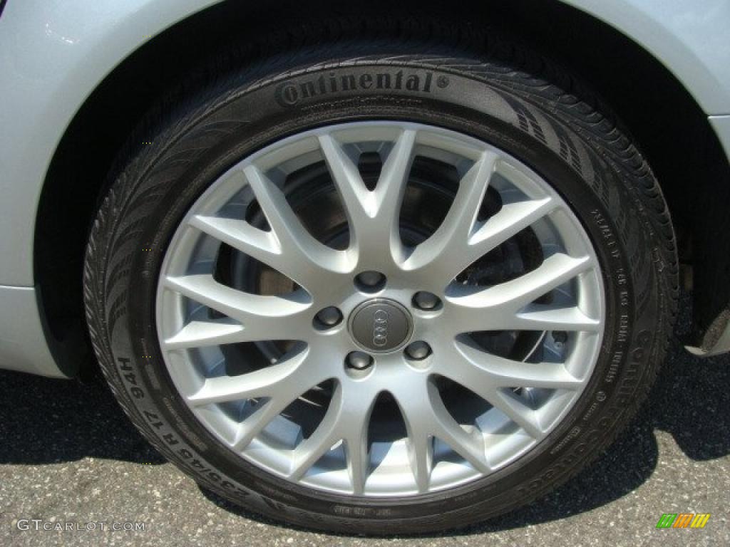 2008 A4 2.0T quattro Sedan - Light Silver Metallic / Black photo #14