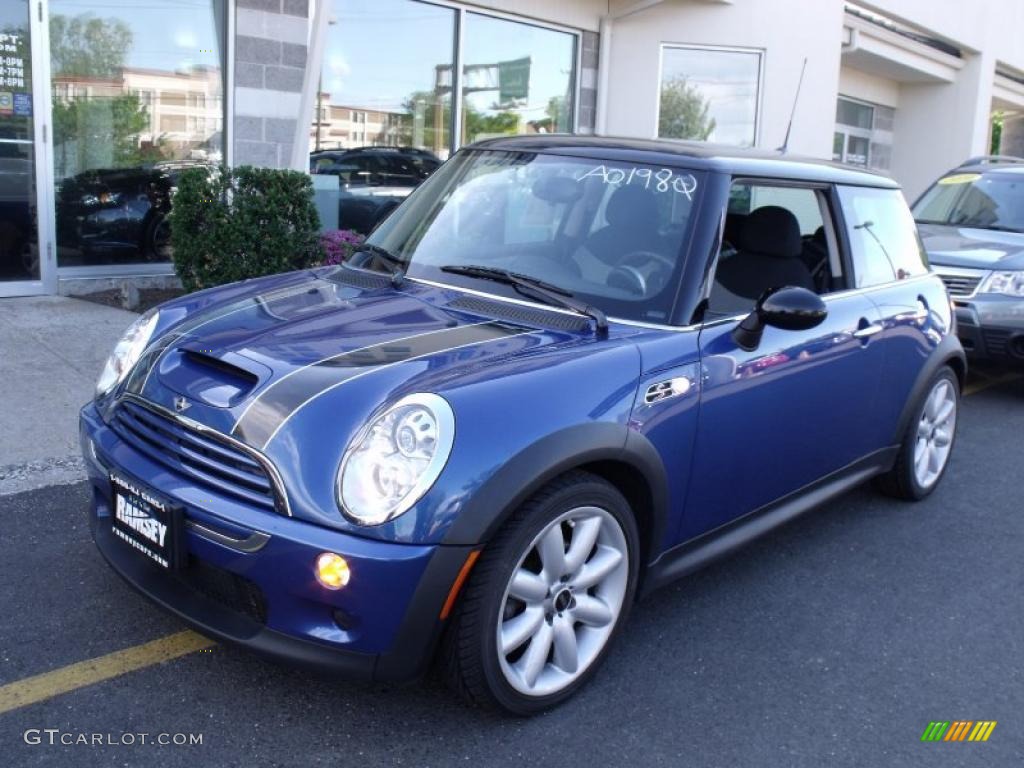 2006 Cooper S Hardtop - Hyper Blue Metallic / Space Gray/Panther Black photo #1