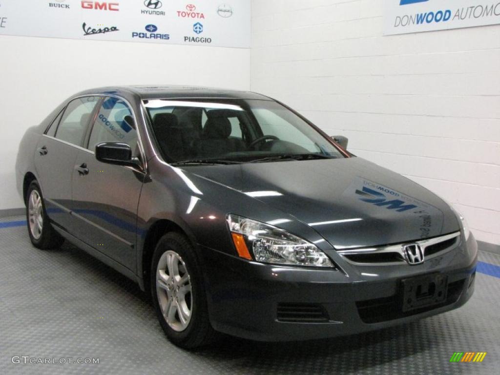 2007 Accord EX-L Sedan - Graphite Pearl / Gray photo #1