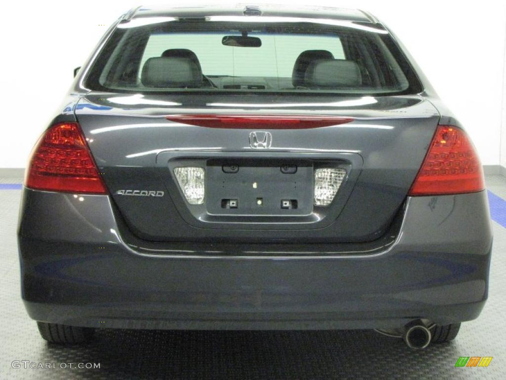 2007 Accord EX-L Sedan - Graphite Pearl / Gray photo #8