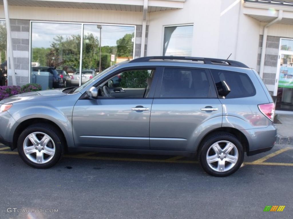 2009 Forester 2.5 X Premium - Sage Green Metallic / Platinum photo #2