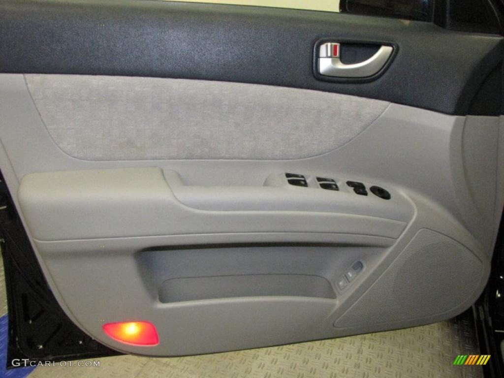 2007 Sonata GLS - Ebony Black / Gray photo #15