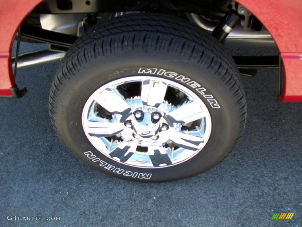2010 F150 XLT SuperCrew - Red Candy Metallic / Medium Stone photo #7