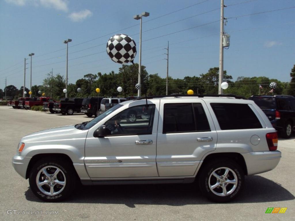 2004 Grand Cherokee Overland 4x4 - Bright Silver Metallic / Dark Slate Gray photo #2