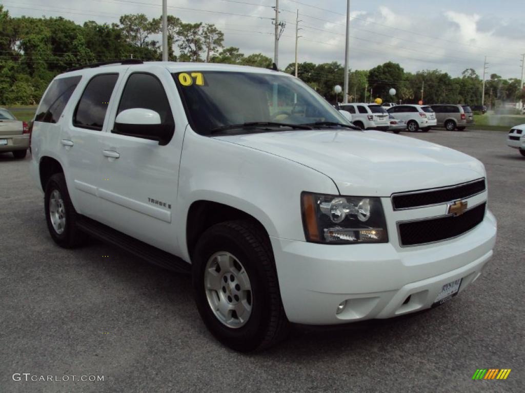 2007 Tahoe LT - Summit White / Light Titanium/Ebony photo #11