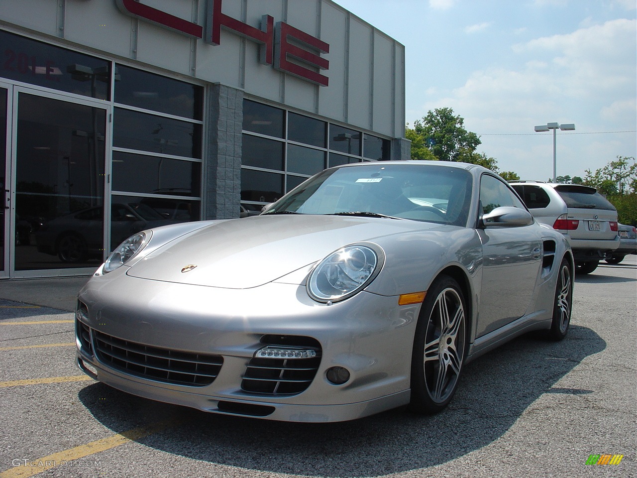 2008 911 Turbo Coupe - GT Silver Metallic / Natural Grey photo #1