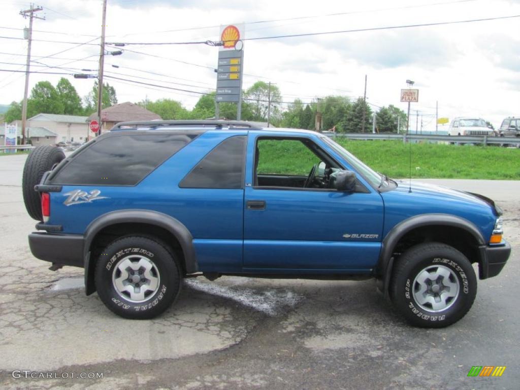 2001 Blazer LS ZR2 4x4 - Space Blue Metallic / Graphite photo #13