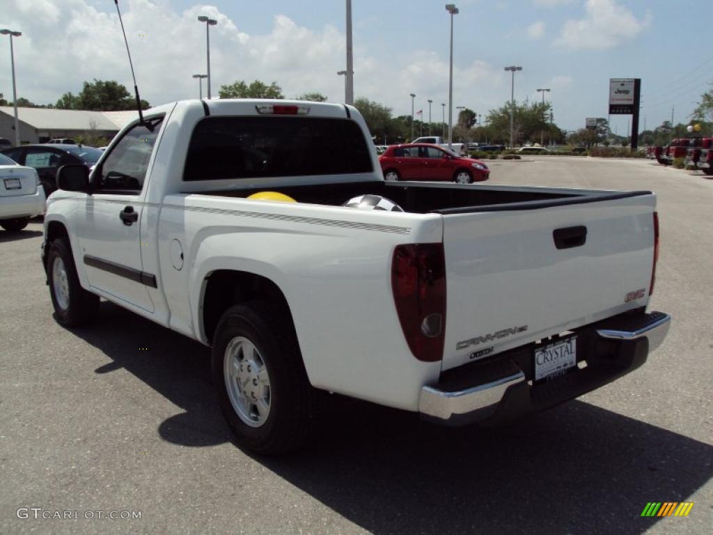 2008 Canyon SL Regular Cab - Summit White / Light Tan photo #3