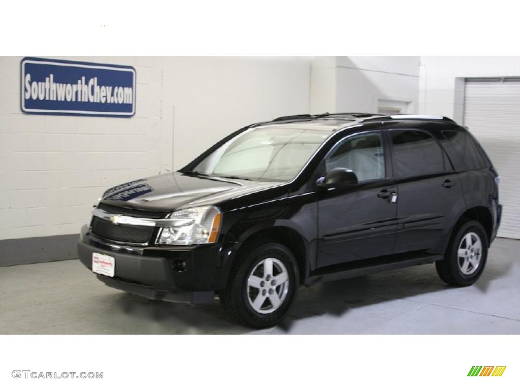 2005 Equinox LT AWD - Black / Light Gray photo #1