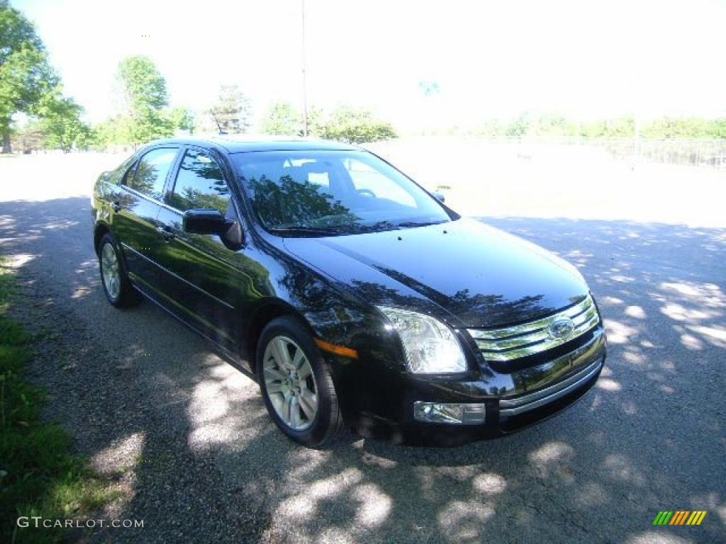 2008 Fusion SEL V6 - Black Ebony / Charcoal Black photo #1