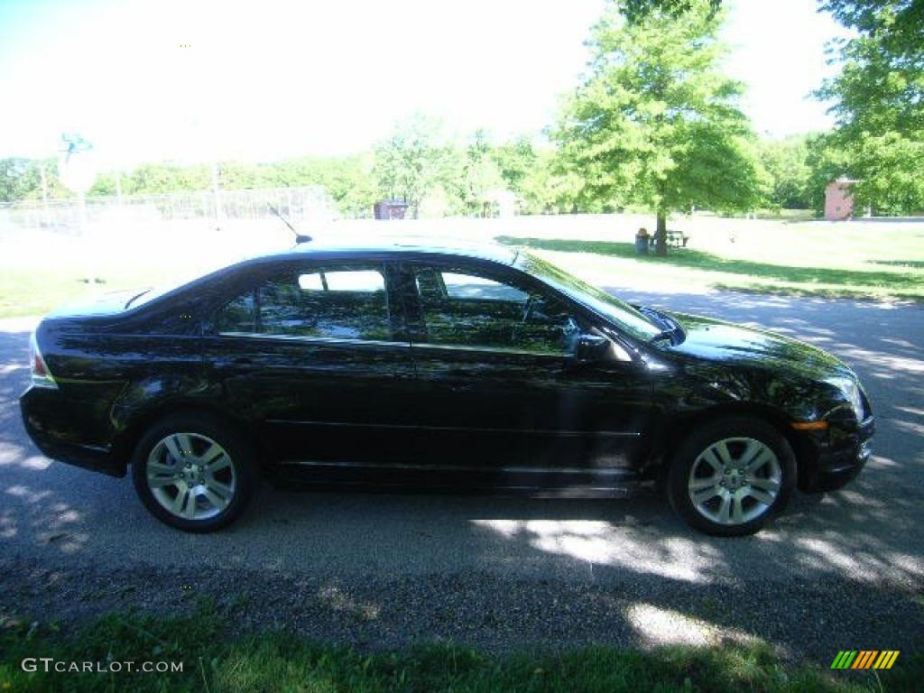 2008 Fusion SEL V6 - Black Ebony / Charcoal Black photo #2