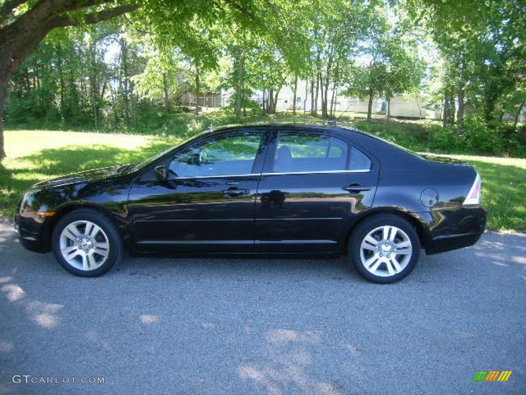 2008 Fusion SEL V6 - Black Ebony / Charcoal Black photo #6
