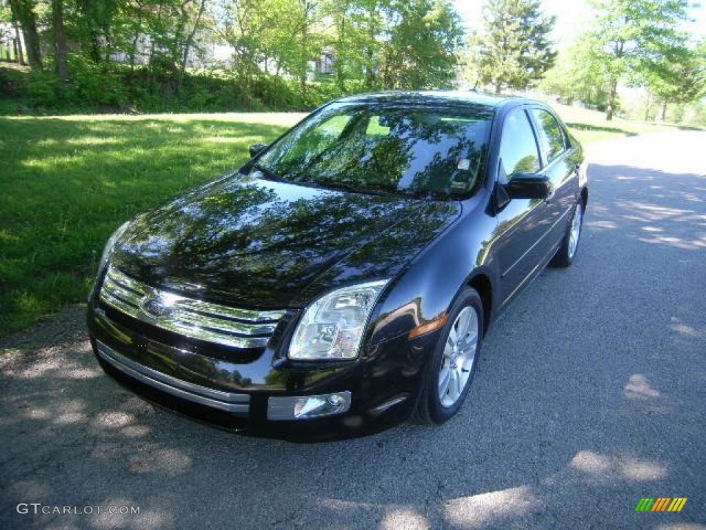 2008 Fusion SEL V6 - Black Ebony / Charcoal Black photo #7