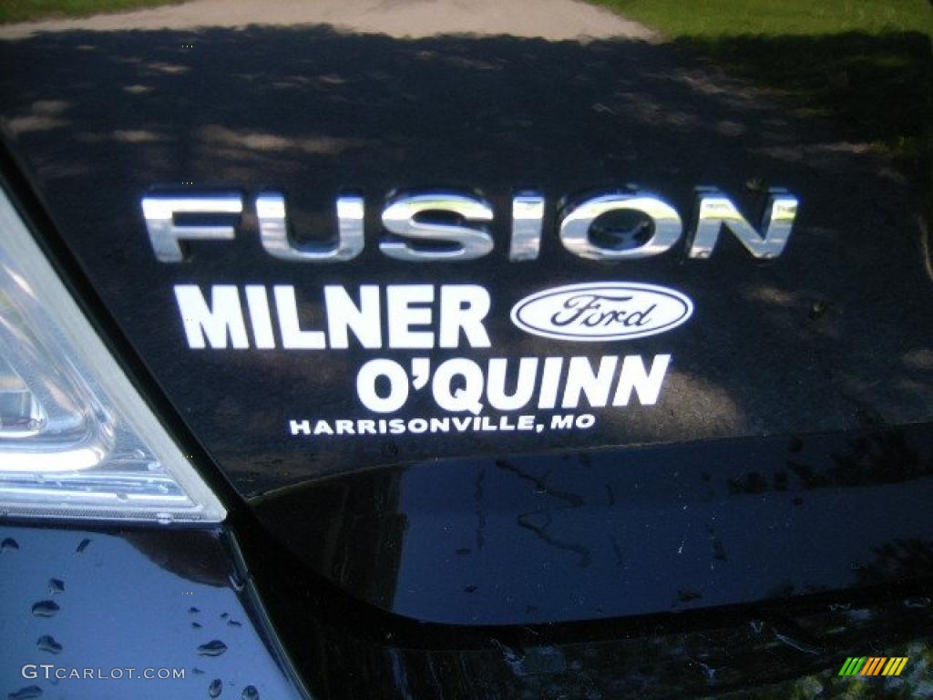 2008 Fusion SEL V6 - Black Ebony / Charcoal Black photo #11