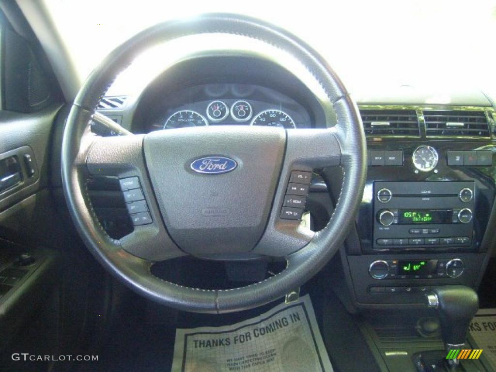 2008 Fusion SEL V6 - Black Ebony / Charcoal Black photo #18