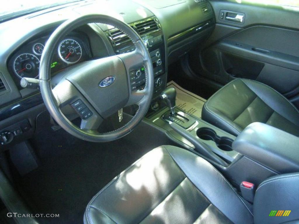 2008 Fusion SEL V6 - Black Ebony / Charcoal Black photo #21