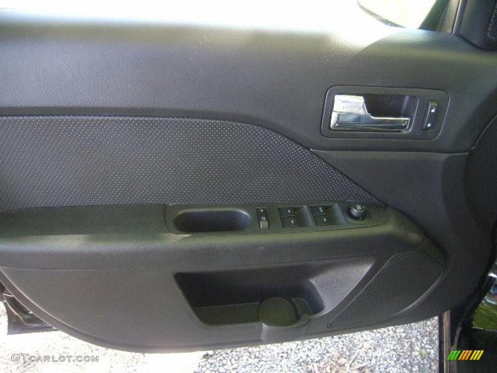 2008 Fusion SEL V6 - Black Ebony / Charcoal Black photo #23