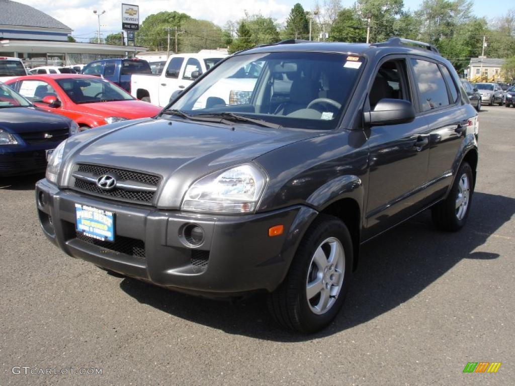 2007 Tucson GLS - Dark Titanium Gray Metallic / Gray photo #1