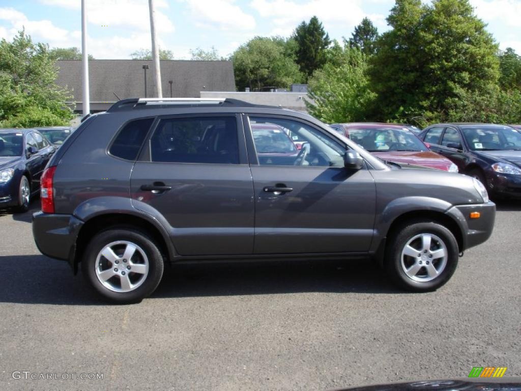 2007 Tucson GLS - Dark Titanium Gray Metallic / Gray photo #7