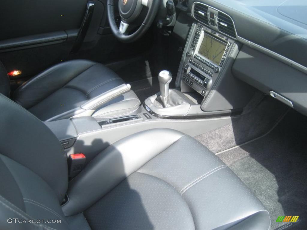 2008 911 Carrera 4S Coupe - Basalt Black Metallic / Black photo #34