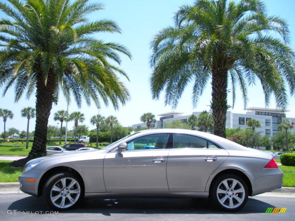 2008 CLS 550 - Pewter Metallic / Cashmere Beige photo #1