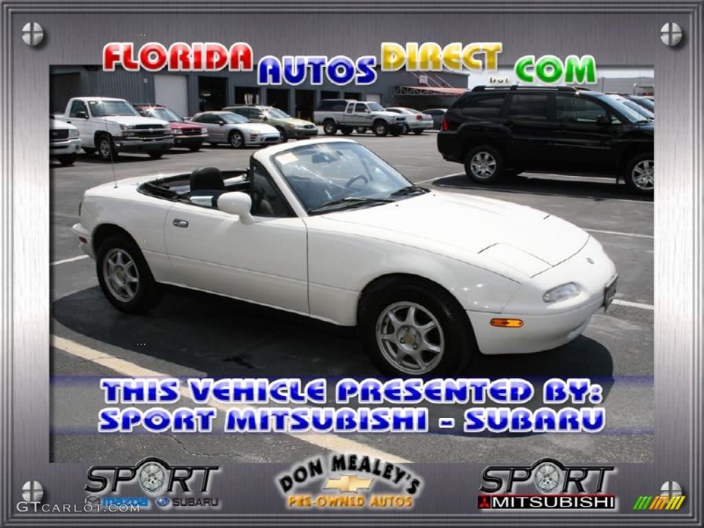 1997 MX-5 Miata Roadster - White / Black photo #1