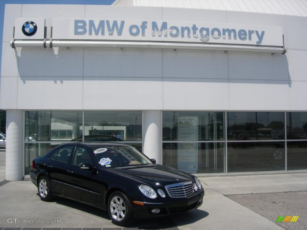 2008 E 320 BlueTEC Sedan - Black / Cashmere photo #1