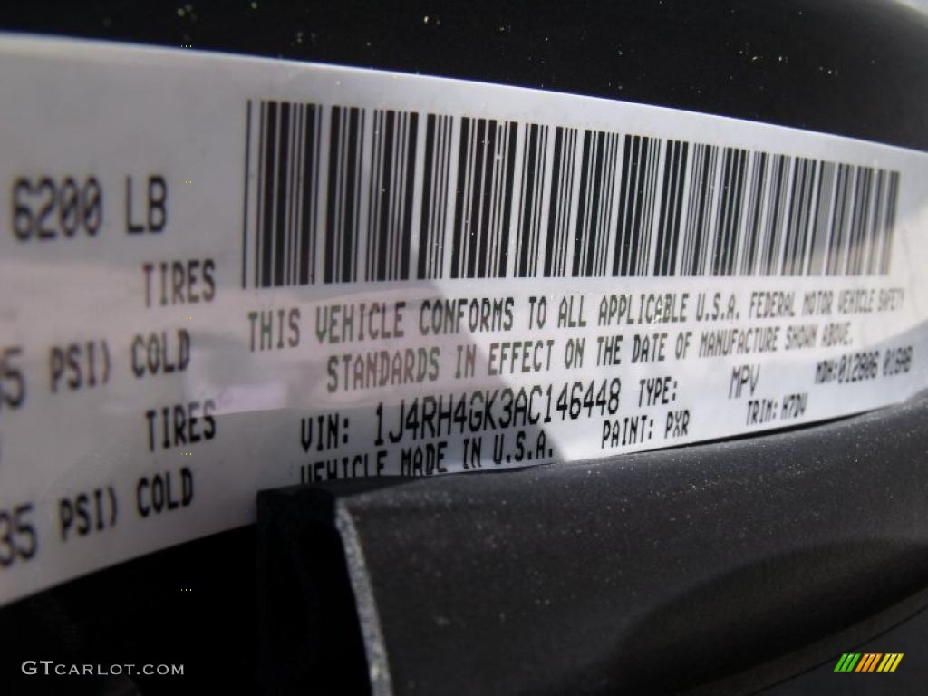 2010 Commander Sport - Brilliant Black Crystal Pearl / Dark Slate Gray photo #14