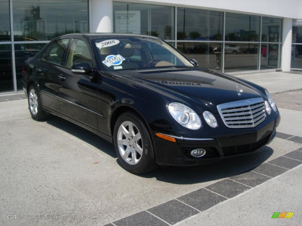 2008 E 320 BlueTEC Sedan - Black / Cashmere photo #4