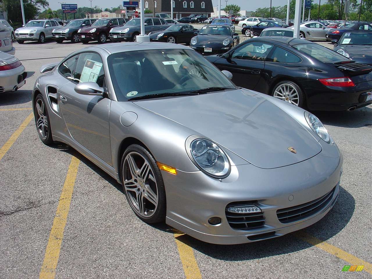 2008 911 Turbo Coupe - GT Silver Metallic / Natural Grey photo #3