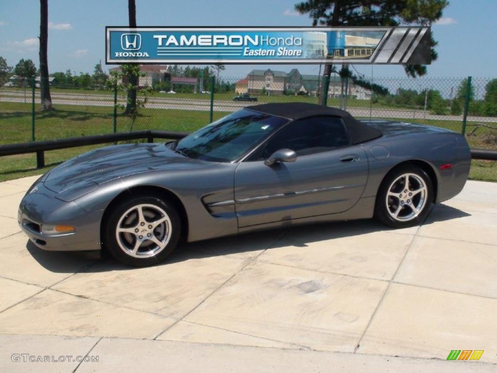 2003 Corvette Convertible - Medium Spiral Gray Metallic / Light Gray photo #1