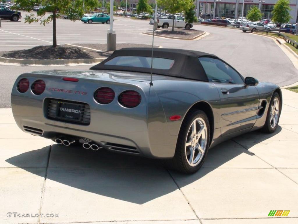 2003 Corvette Convertible - Medium Spiral Gray Metallic / Light Gray photo #6