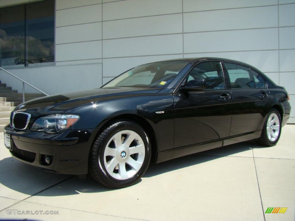 2008 7 Series 750Li Sedan - Black Sapphire Metallic / Black photo #1