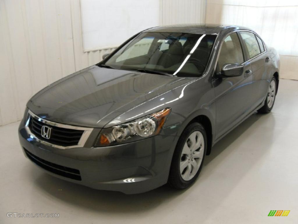 2010 Accord EX-L Sedan - Polished Metal Metallic / Gray photo #1