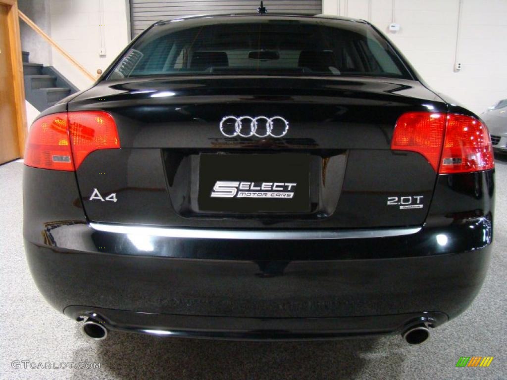 2008 A4 2.0T Special Edition quattro Sedan - Brilliant Black / Black photo #3