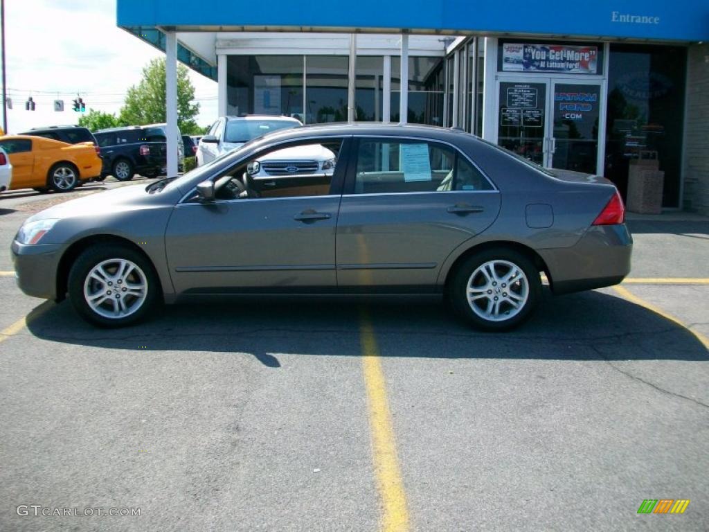 2007 Accord EX-L Sedan - Carbon Bronze Pearl / Ivory photo #5