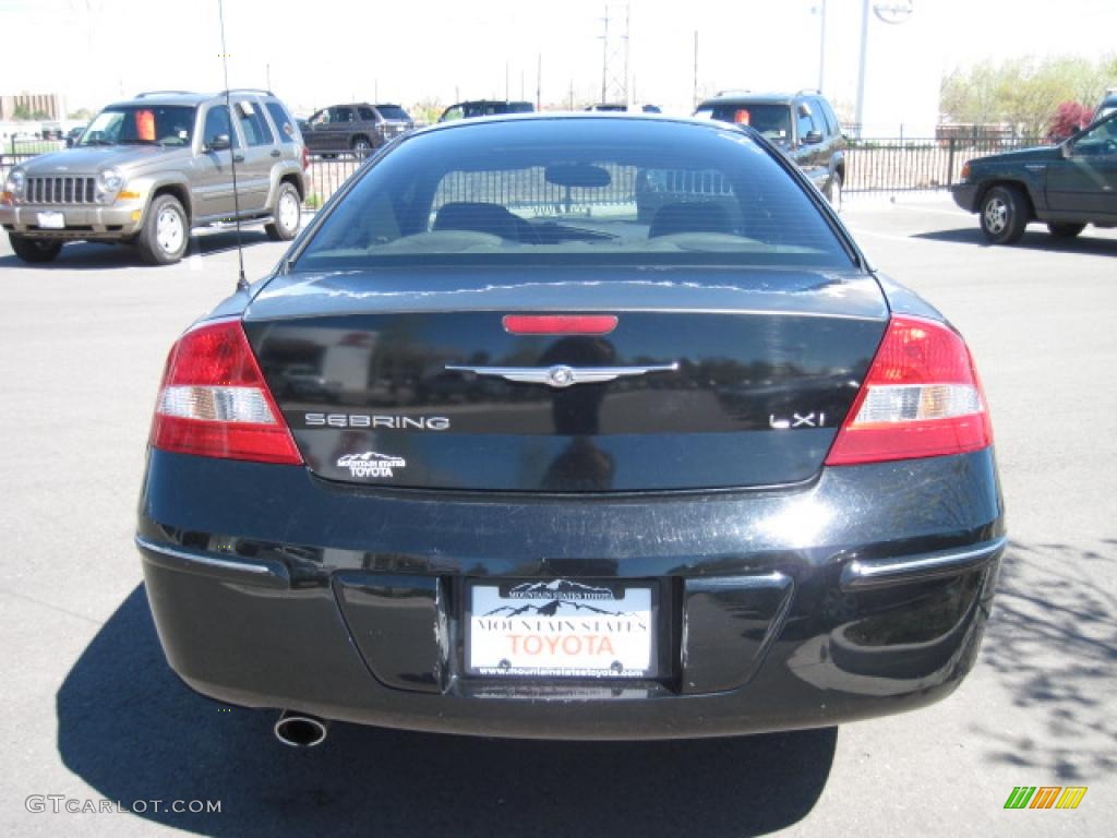 2003 Sebring LXi Coupe - Brilliant Black Crystal Pearl / Dark Slate Gray photo #3