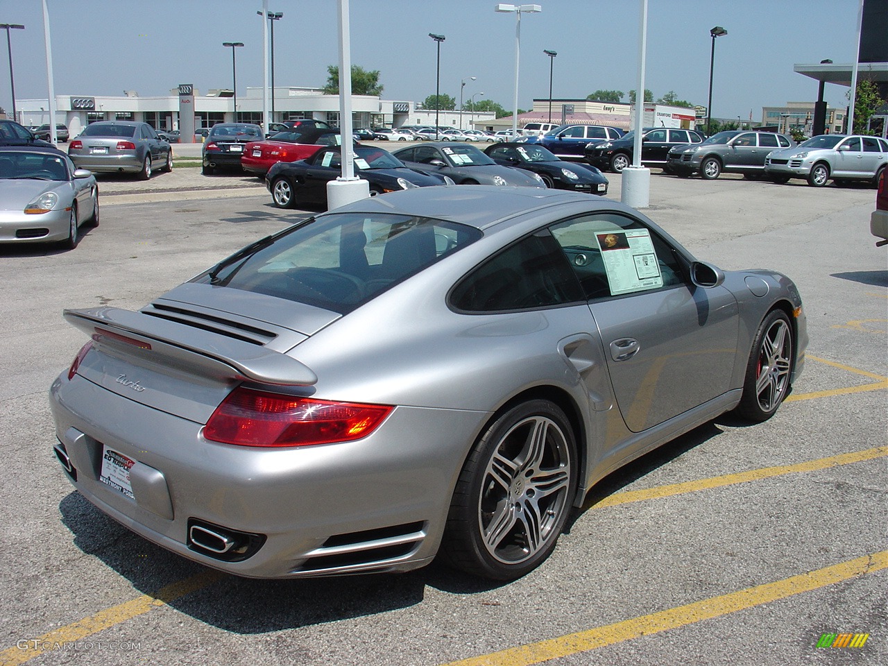 2008 911 Turbo Coupe - GT Silver Metallic / Natural Grey photo #5