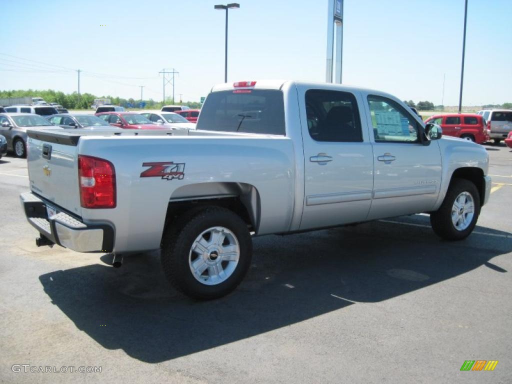 2010 Silverado 1500 LT Crew Cab 4x4 - Sheer Silver Metallic / Ebony photo #4