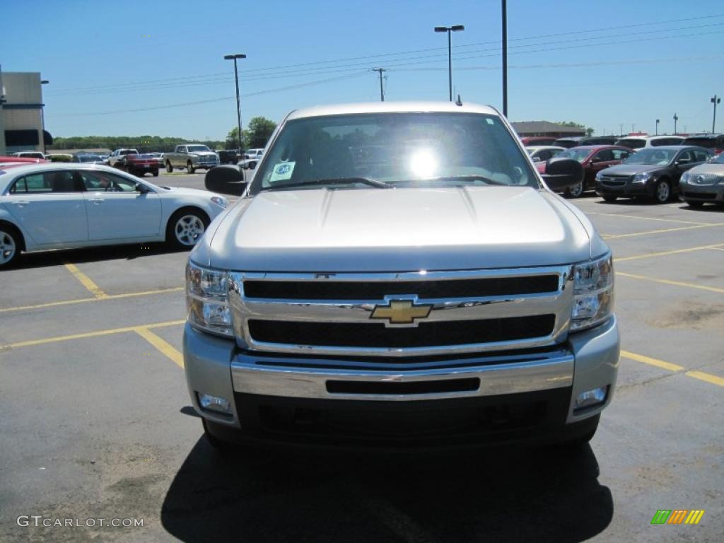 2010 Silverado 1500 LT Crew Cab 4x4 - Sheer Silver Metallic / Light Titanium/Ebony photo #2