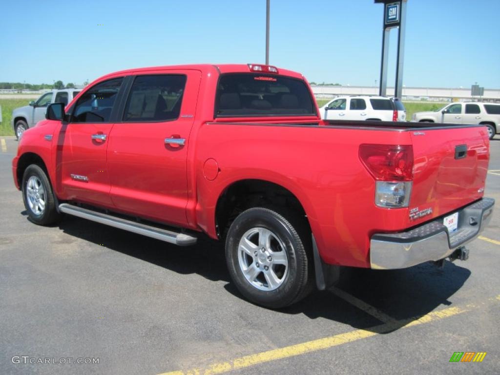 2007 Tundra Limited CrewMax 4x4 - Radiant Red / Graphite Gray photo #19