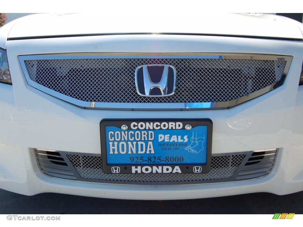 2010 Accord EX-L V6 Coupe - White Diamond Pearl / Ivory photo #2