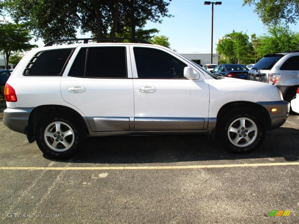 2003 Santa Fe GLS - Nordic White / Gray photo #2