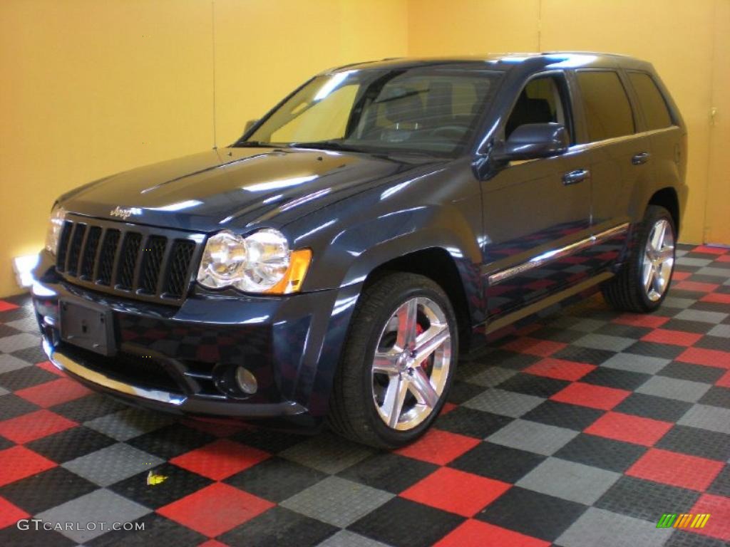 2008 Grand Cherokee SRT8 4x4 - Modern Blue Pearl / Dark Slate Gray photo #3