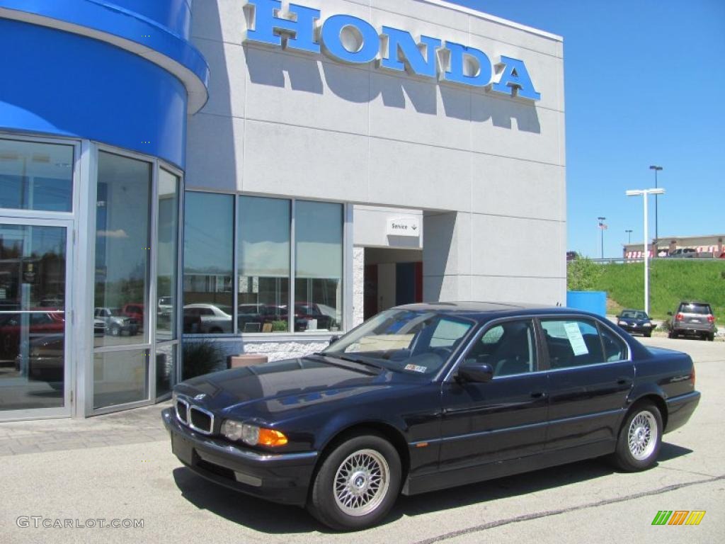 2000 7 Series 740iL Sedan - Midnight Blue / Grey photo #1