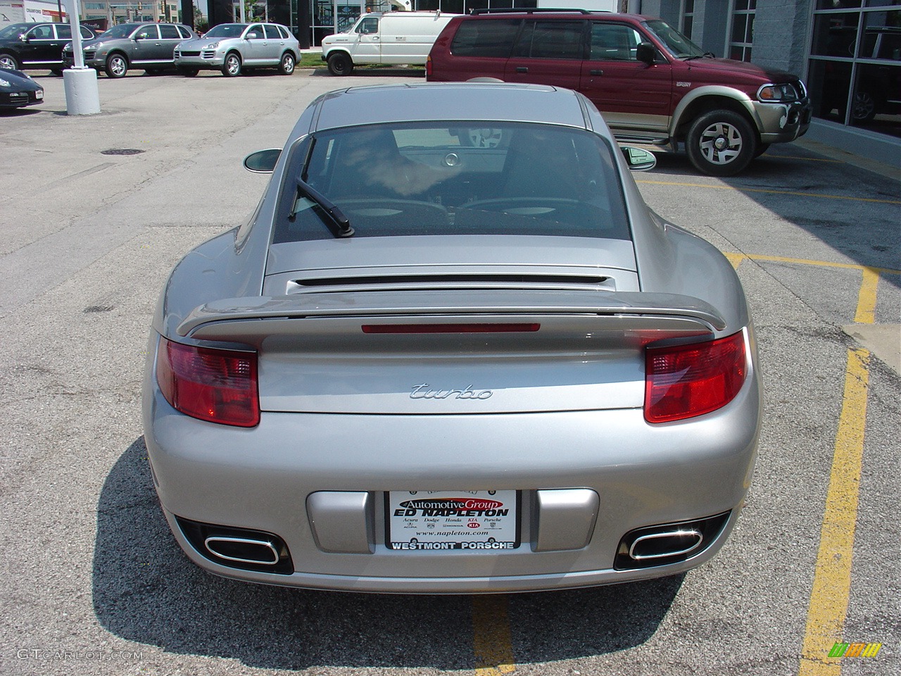 2008 911 Turbo Coupe - GT Silver Metallic / Natural Grey photo #6