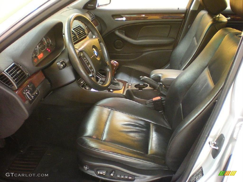 2003 3 Series 330xi Sedan - Titanium Silver Metallic / Black photo #11